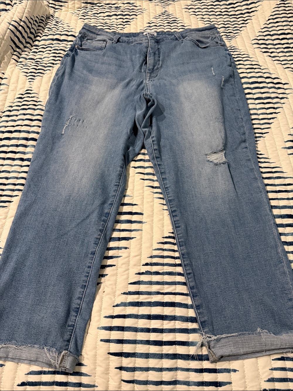 pistola Relaxed Light Blue Distressed Jeans